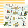 25 Pack - Carta Bella Amsterdam Cardstock 12"X12"-Amsterdam Map - 5A003WB0-1HRXR - 810220752838