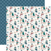 25 Pack - Echo Park Wonderful Winter Days Cardstock 12"X12"-Sledding Snowman - 5A003W5B-1HRSF - 810220753347