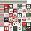 25 Pack - Echo Park North Pole Christmas Cardstock 12"X12"-2x2 Journaling Cards - 5A003VYJ-1HRFW - 810220751213