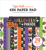 3 Pack - Echo Park Double-Sided Paper Pad 6"X6"-Halloween Parade - 5A003VWB-1HRBP - 810220752791