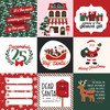 25 Pack - Echo Park North Pole Christmas Cardstock 12"X12"-4x4 Journaling Cards - 5A003VYJ-1HRGV