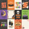 25 Pack - Echo Park Halloween Parade Cardstock 12"X12"-3x4 Journaling Cards - 5A003VW4-1HRBW
