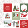 25 Pack - Echo Park Here Comes Santa Paw Cardstock 12"X12"-4x4 Journaling Cards - 5A003W0P-1HRJD - 810220752012
