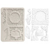 Stamperia Silicon mould A5-Clock and Cat - 5A003TCK-1HQBF