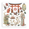 Stamperia Assortment Rub-On 6.1"x6.1" - 6/Pkg-Oriental Garden - 5A003TDX-1HQBB