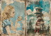 Torn Paper Scrapbooking A5 Size-Dreaming in Wonderland - 5A003XLT-1HSPZ