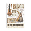 Stamperia A5 Washi Pad 8/Pkg-Symphony - 5A003TCY-1HQ9V