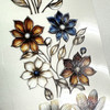 Torn Pape 3D Gloss PET Tape 6m-Whimsical Textured Blooms - 5A003XMY-1HSND