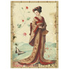Stamperia Rice Paper A6 8/Pkg-Oriental Garden - 5A003TDN-1HQBD