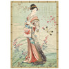 Stamperia Rice Paper A6 8/Pkg-Oriental Garden - 5A003TDN-1HQBD