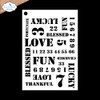 Elizabeth Craft Stencils 4/Pkg-Journal Stencils 11 - 5A003WNZ-1HS9K