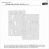 Lawn Clippings Coloring Stencil-Dandy Day - 5A003VDJ-1HR5F