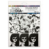 Dina Wakley Media Collage Tissue Paper 7.5"X10" 20/Pkg-Bold - 5A003V3Q-1HQVQ - 789541085959