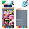 Faber Castell-Goldfaber Watercolor Pencil Box-Set of 12- Basic Colors - 5A003R1L-1HMK6