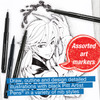 Faber Castell Creative Studio-Pitt Artist Pen Set- Set of 4-Manga Black Set - 5A003R1V-1HMKR