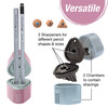 Faber Castell- GripTrio Pencil Sharpener - Rose Shadows - 5A003R1Q-1HMK4