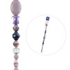 3 Pack - John Bead Czech Assorted Glass Beads Strand 7"-Pleasantly Purple - 5A003QKJ-1HM2J