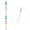 3 Pack - John Bead Crystal Lane DIY Flower Bead Strand Pear Mix 7"-Pear Opaque White, Cream, Dark Green - 5A003QQF-1HM2Y