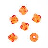 3 Pack - John Bead Crystal Lane DIY Bicone 2 Strand 7" 6mm-Tansparent Orange - 5A003QNB-1HLY3