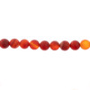 3 Pack - John Bead Earth's Jewels Round Matte 8mm Striped Agate-Red - 5A003MDJ-1HHX8