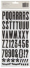 6 Pack - American Crafts Chipboard Alphabet Stickers-Shoe Box-Black Glitter, 103/Pkg - 42881