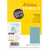 4 Pack - Aunt Martha's Stitch 'Em Up Kitchen Towels 18"X28" 2/Pkg-Robin Egg Blue - PKTTRB - 043272011817