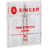 6 Pack - SINGER Twin Stretch Machine Needle 1/Pkg- - 04719
