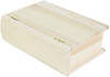 4 Pack - Multicraft Wood Keepsake Book Box-7"X5"X2.25" - WS946