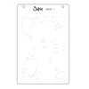 Sizzix A6 Stencil 4PK Set-Birthday Balloons - 5A003S6H-1HNZV
