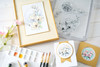 Sizzix Clear Stamps Set By Willow Wolfe 7/Pkg-Magnolia - 5A003DJK-1H9R9