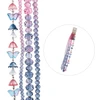 John Bead Crystal Lane DIY Flower Bead Strand 7" -Pink to Blue Mix - 5A003QL6-1HLTF