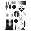 Sizzix Clear stamp Set 18/Pkg W/ Stencils 3/PKg By Vic Von S-Geometric - 5A002BL6-1GF31