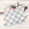 It's Sew Emma Mad For Plaid Project Bag-Charcoal ISE815