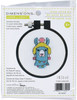 3 Pack Dimensions Learn-A-Craft Counted Cross Stitch Kit 3" Round-Llama (11 Count) 72-76091 - 088677760915