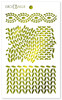 3 Pack Ciao Bella Stencil Art Texture Stencil 5"X8"-Knitting MS045