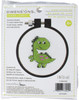 3 Pack Dimensions Learn-A-Craft Counted Cross Stitch Kit 3" Round-Dino (11 Count) 72-76902 - 088677769024