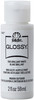 FolkArt Glossy Paint 2oz-Brilliant White - 11-11815 - 028995118159