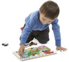 Melissa & Doug Chunky Puzzle 6pcs 12"X9"-Farm - MDCP-3723