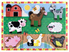 Melissa & Doug Chunky Puzzle 6pcs 12"X9"-Farm - MDCP-3723