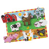 Melissa & Doug Chunky Puzzle 6pcs 12"X9"-Farm - MDCP-3723