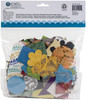 Black Ink Paper Shapes & Scraps-Assorted, 250 Grams - SP105 - 722559100054