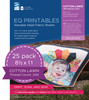 EQ Inkjet Printable Cotton Lawn Fabric Sheets 8.5"X11"-25/Pkg - P-CL025 - 657920111561