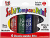Kwik Stix Jumbo Solid Tempera Paint Stix 6/Pkg-Classic Colors - TPG646 - 634901006467