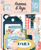 3 Pack Echo Park Cardstock Ephemera 33/Pkg-Frames & Tags, Day In The Life DL260025