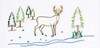 Jack Dempsey Stamped Pillowcases W/White Perle Edge 2/Pkg-Deer - 1600 688