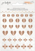 Jen Hadfield Peaceful Heart Mirror Acrylic Stickers 32/PkgJH008025 - 718813907958