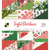 DCWV Double-Sided Cardstock Mat Stack 6"X6" 24/Pkg-Joyful Christmas, W/Gold Foil 34010742