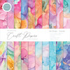 Craft Consortium Double-Sided Paper Pad 12"X12" 30/Pkg-Ink Drops - Candy, 20 Designs - CCPAD016