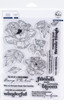 Pinkfresh Studio Clear Stamp Set 6"X8"-Friendship Blooms PF105521 - 736952869807