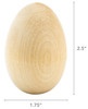 Hygloss Wood Eggs 3/Pkg-1.75"X2.5" - H8594